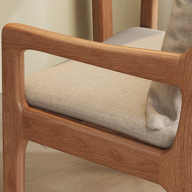Scandinavian Solid Wood Cotton Dining Chair