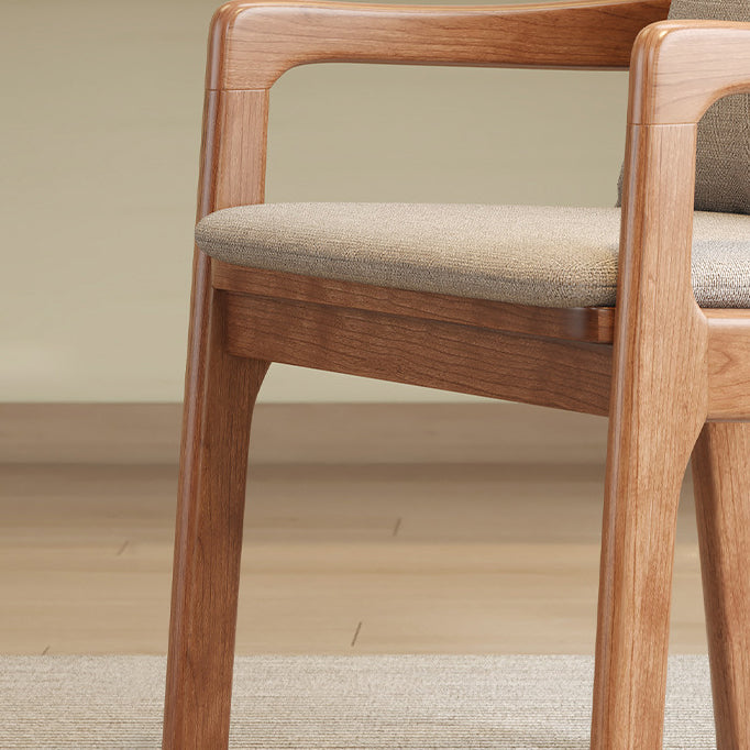 Scandinavian Solid Wood Cotton Dining Chair