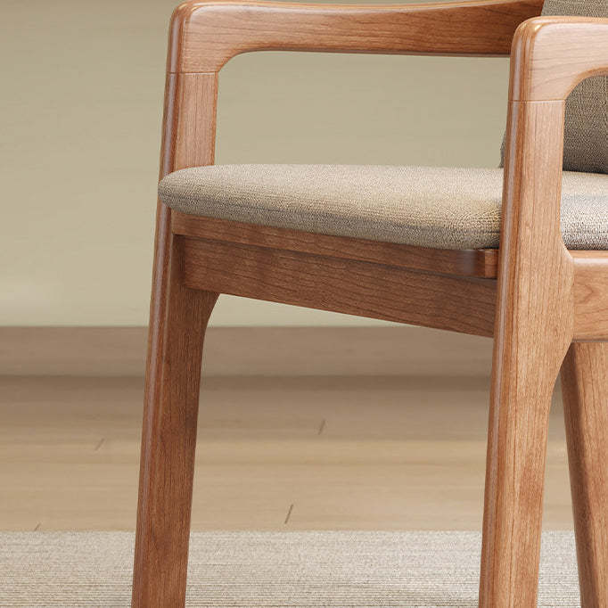 Scandinavian Solid Wood Cotton Dining Chair