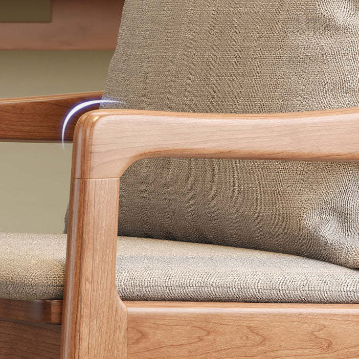 Scandinavian Solid Wood Cotton Dining Chair