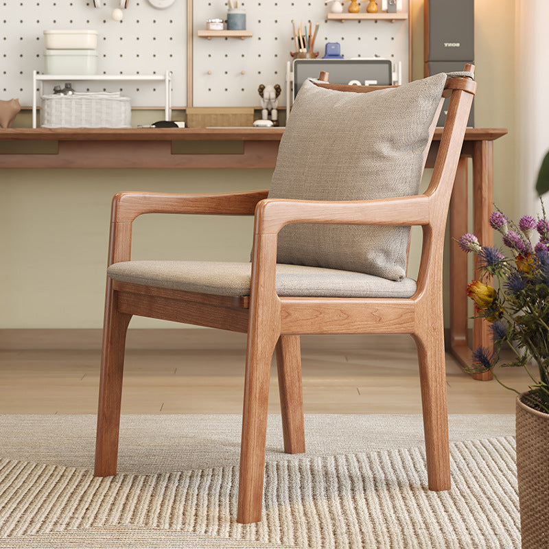 Scandinavian Solid Wood Cotton Dining Chair
