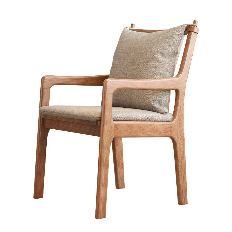 Scandinavian Solid Wood Cotton Dining Chair