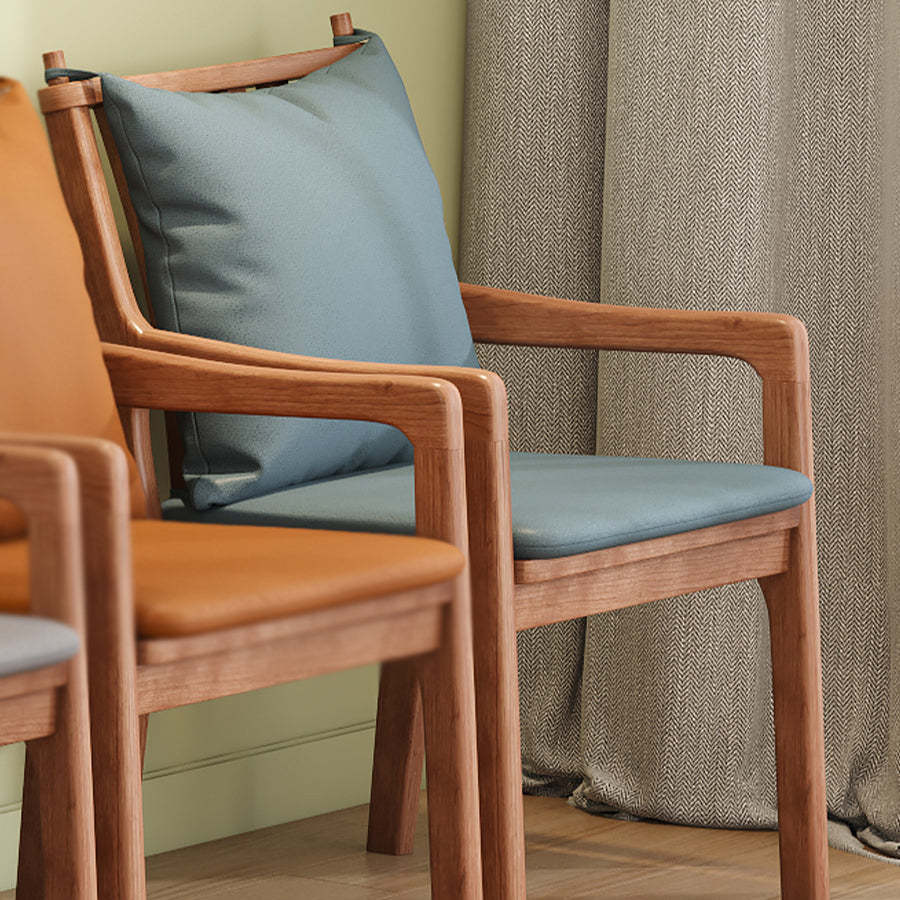 Scandinavian Solid Wood Cotton Dining Chair