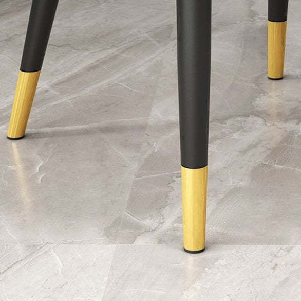 Modern Leather Steel Dining Chair — I