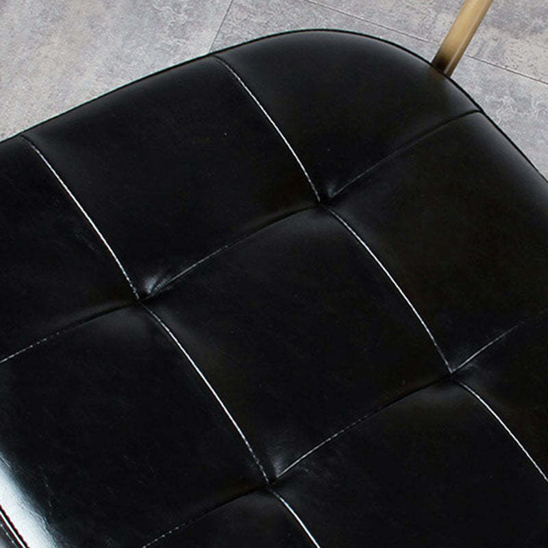 Vintage Iron PU Leather Dining Chair