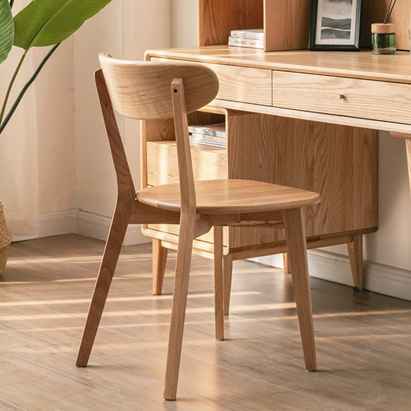Nordic Rubberwood Dining Chair — Black