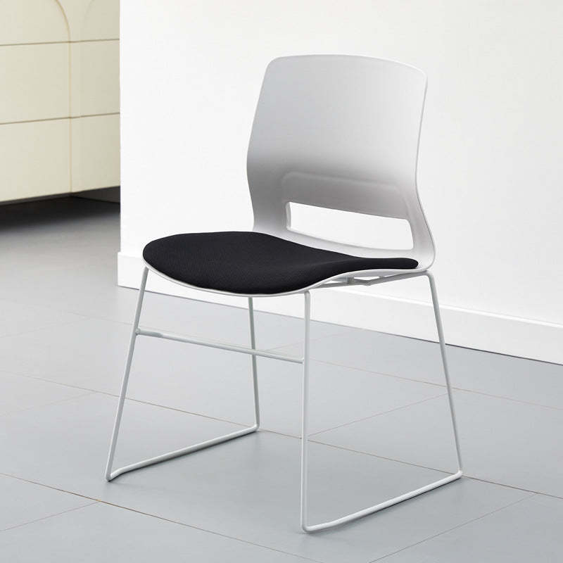 Gray minimalist desk office chairs — With Cushion / Black