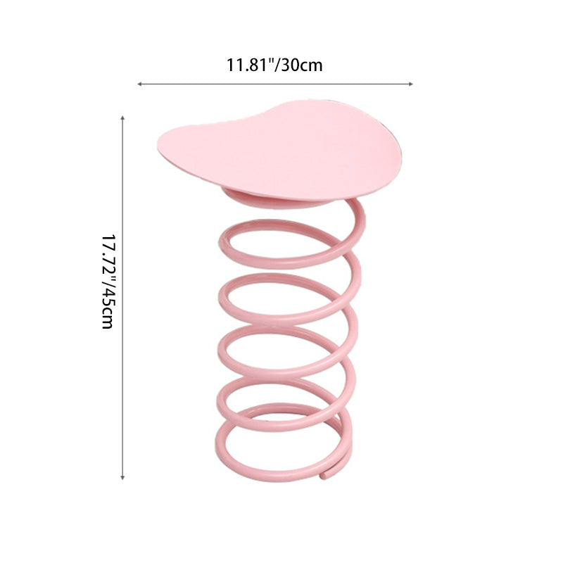 Spring Iron Plastic Dining Chair — Orange