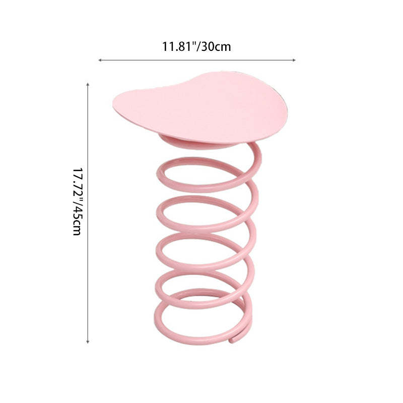 Spring Iron Plastic Dining Chair — Orange