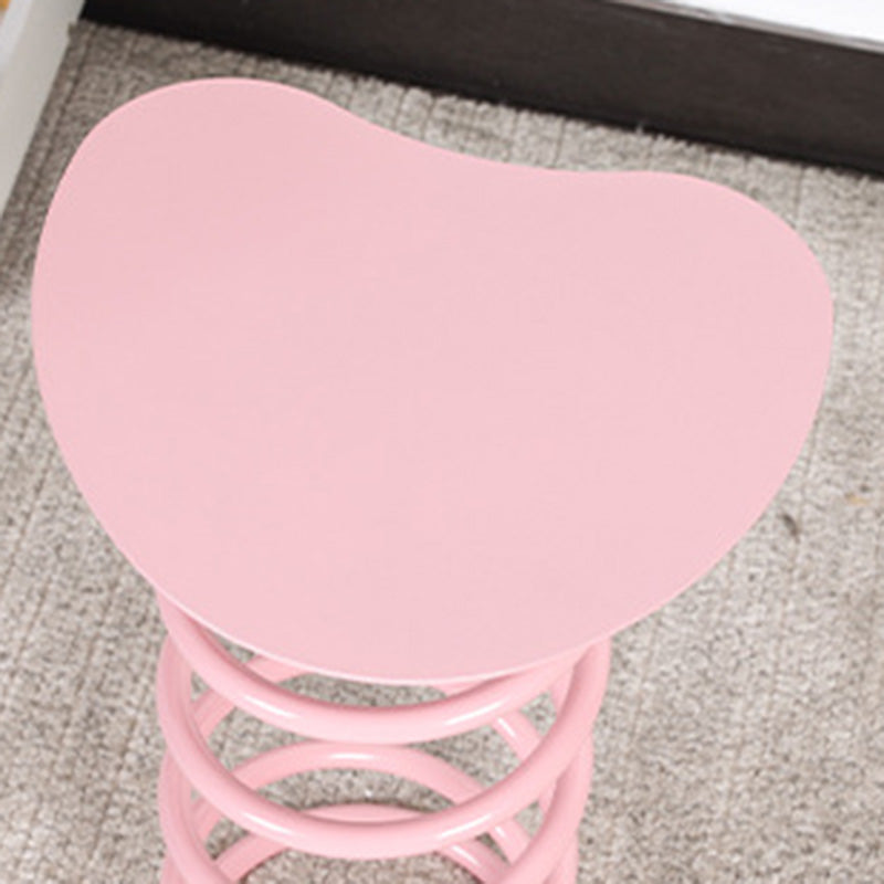 Spring Iron Plastic Dining Chair — Yellow