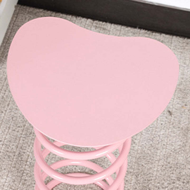 Spring Iron Plastic Dining Chair — Yellow