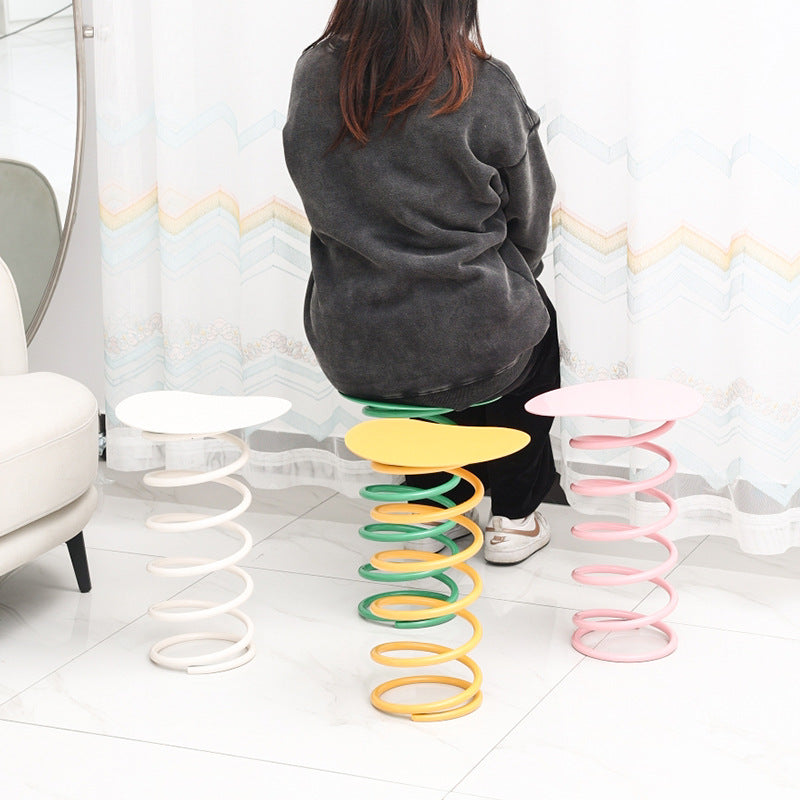 Spring Iron Plastic Dining Chair