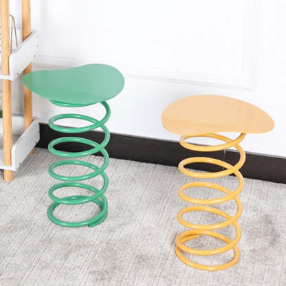 Spring Iron Plastic Dining Chair