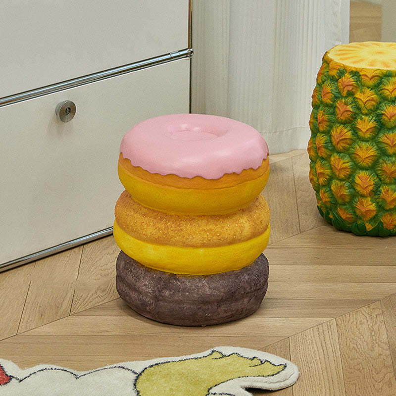 Food Resin Vanity Stool — B