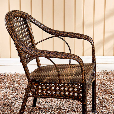 Vintage Annular Rattan Dining Chair