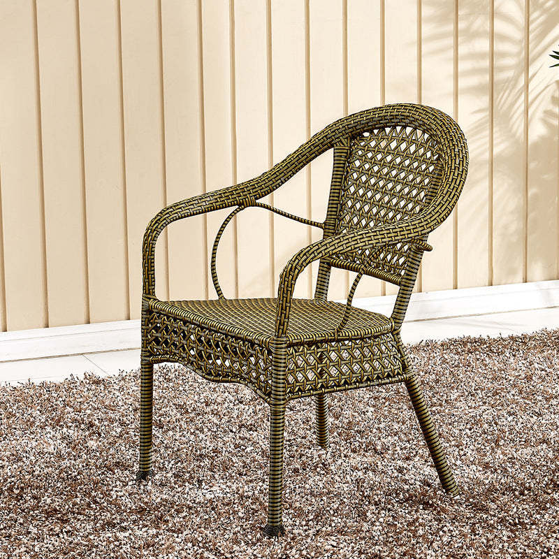 Vintage Annular Rattan Dining Chair