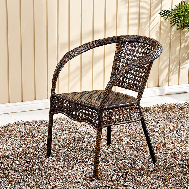 Vintage Annular Rattan Dining Chair