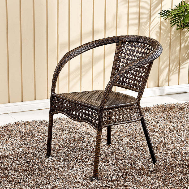 Vintage Annular Rattan Dining Chair