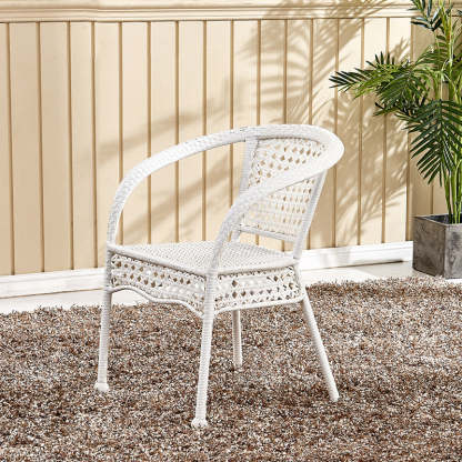 Vintage Annular Rattan Dining Chair