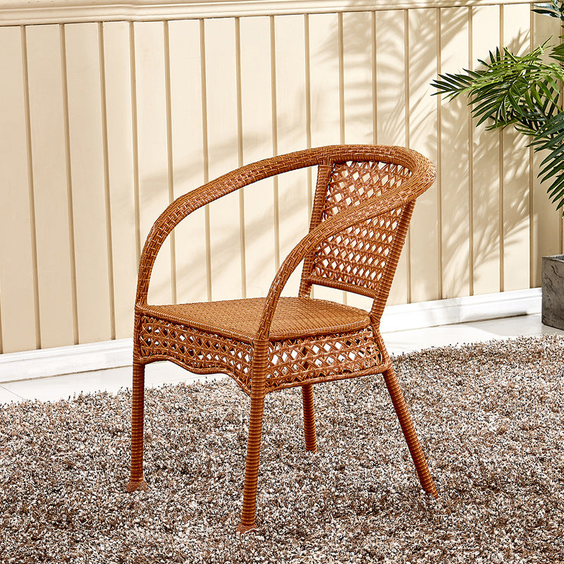 Vintage Annular Rattan Dining Chair