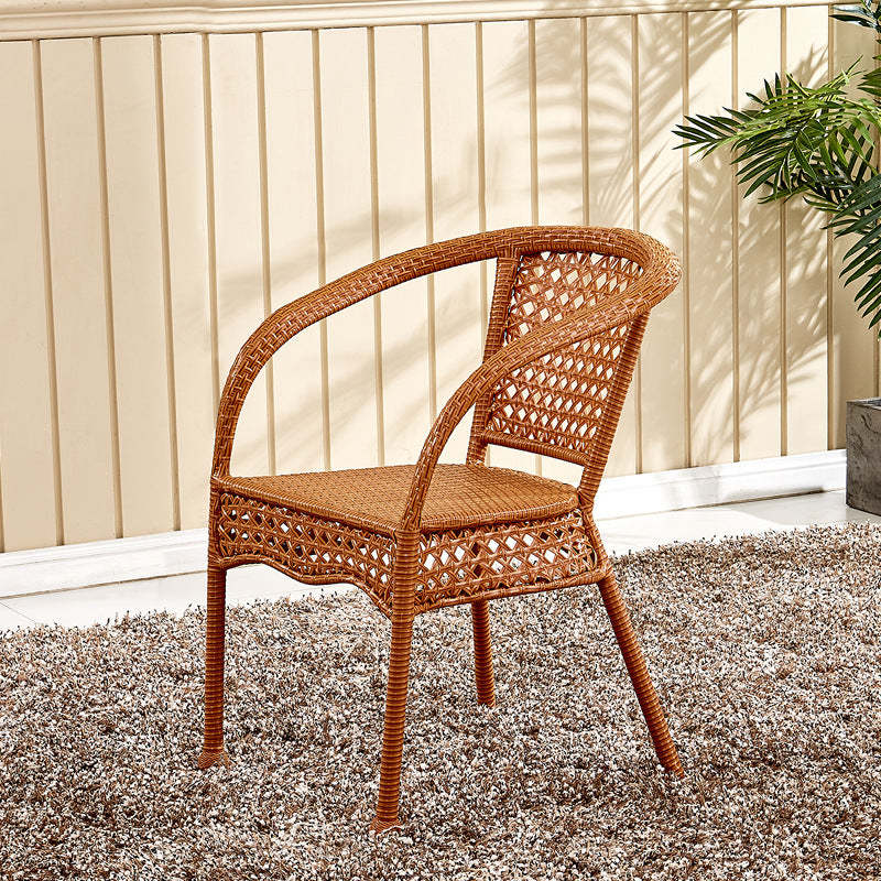 Vintage Annular Rattan Dining Chair