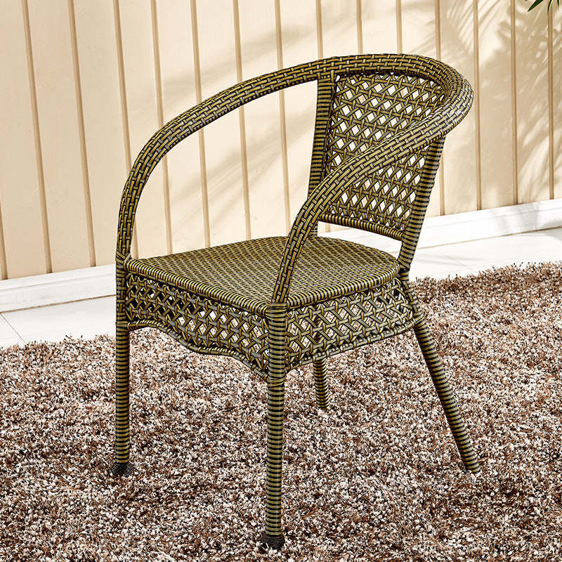 Vintage Annular Rattan Dining Chair