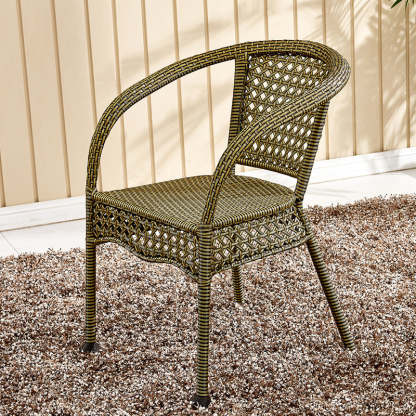 Vintage Annular Rattan Dining Chair