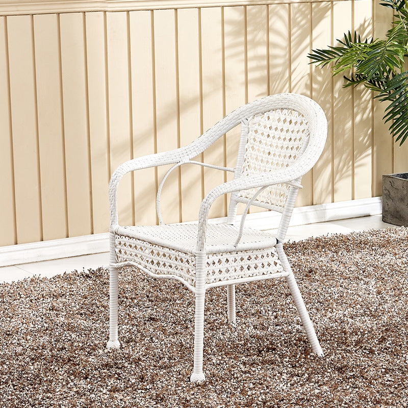 Vintage Annular Rattan Dining Chair