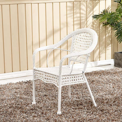 Vintage Annular Rattan Dining Chair