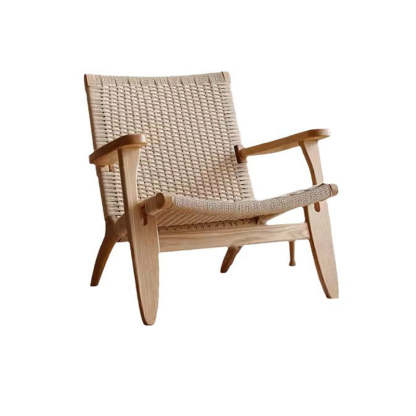 Japanese Ash Wood Rope Dining Chair