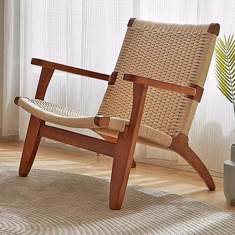 Japanese Ash Wood Rope Dining Chair