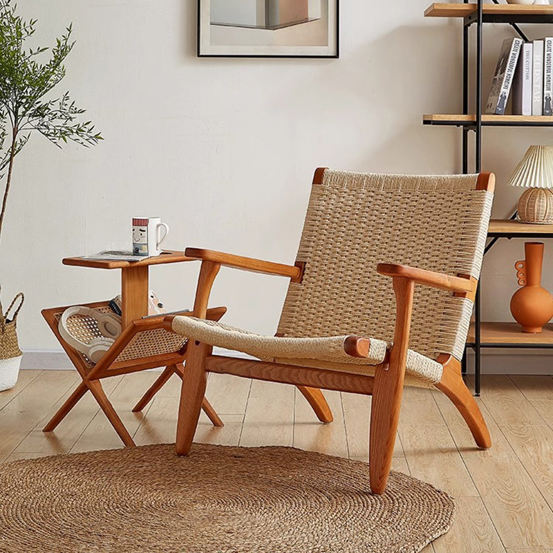 Japanese Ash Wood Rope Dining Chair