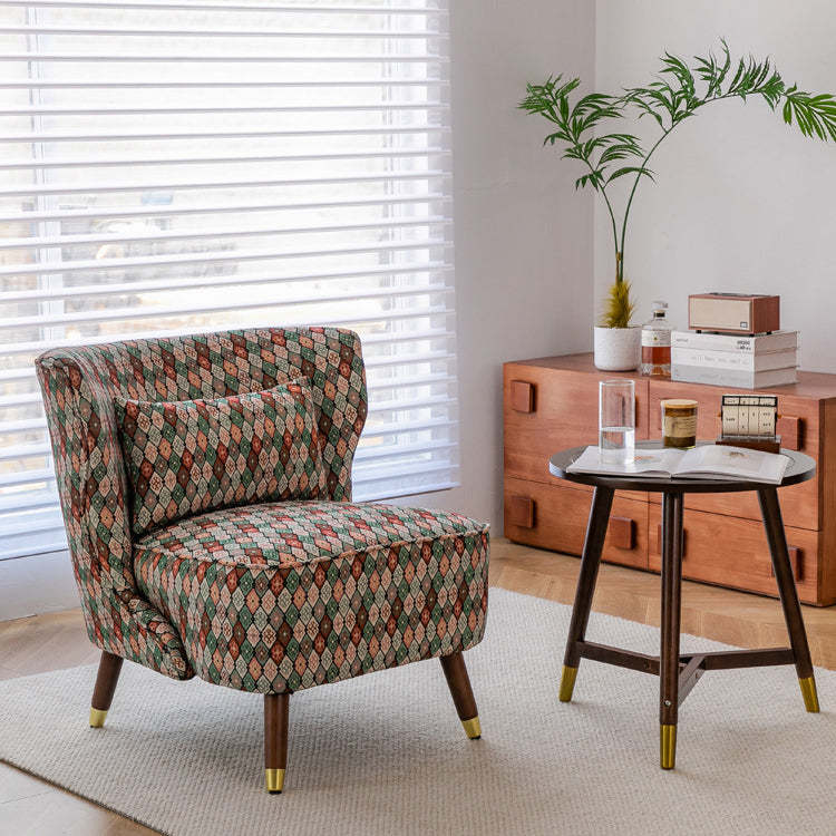 Vintage Wood Accent Chair