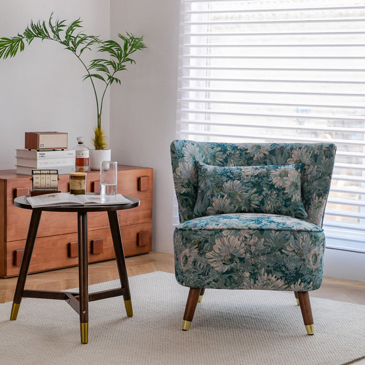 Vintage Wood Accent Chair
