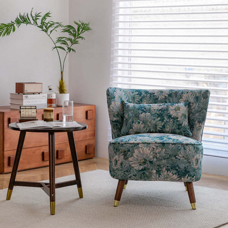 Vintage Wood Accent Chair