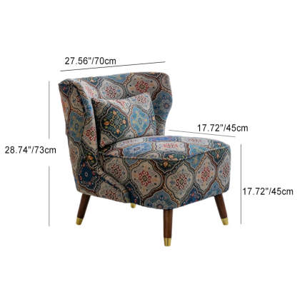 Vintage Wood Accent Chair
