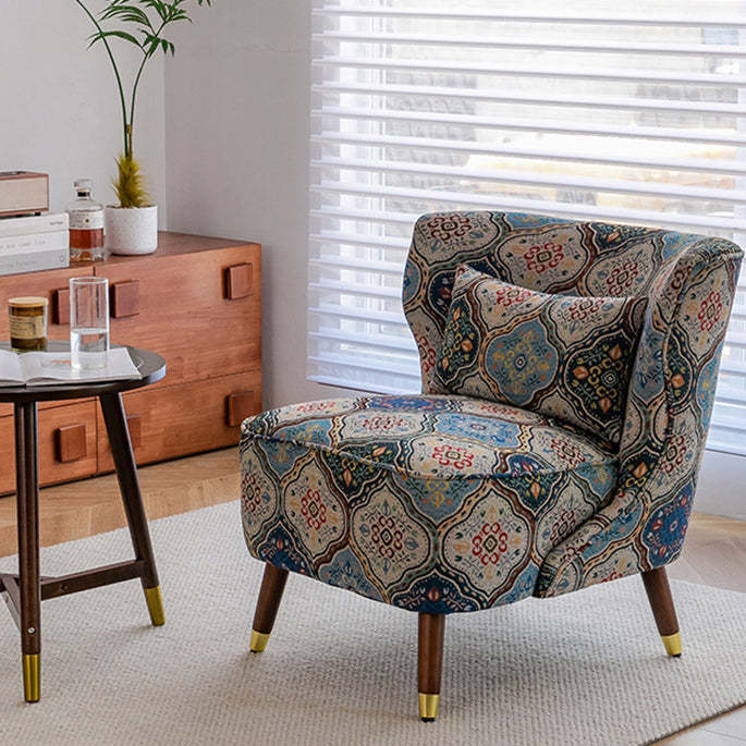 Vintage Wood Accent Chair