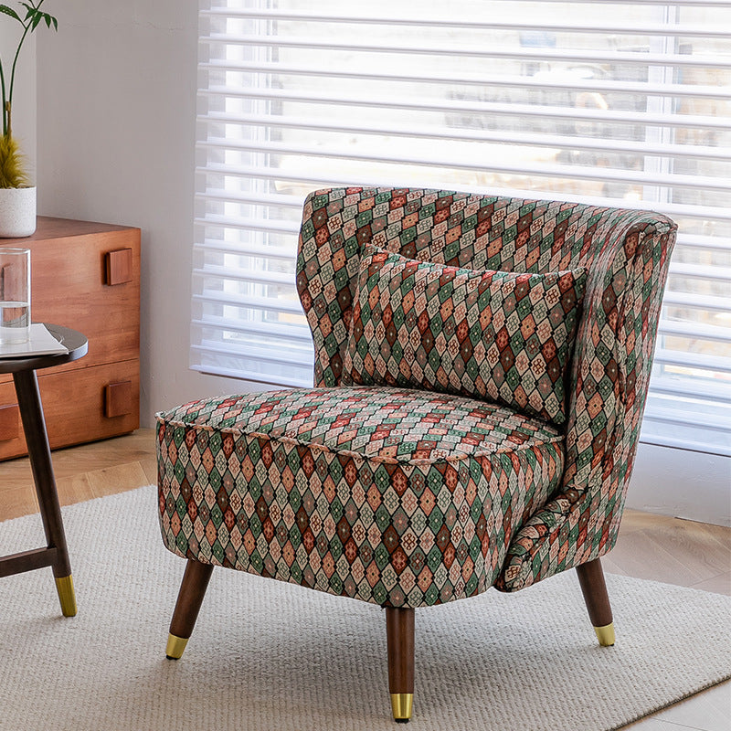 Vintage Wood Accent Chair — B