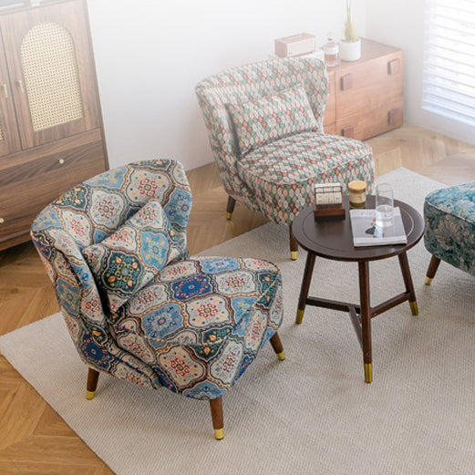 Vintage Wood Accent Chair