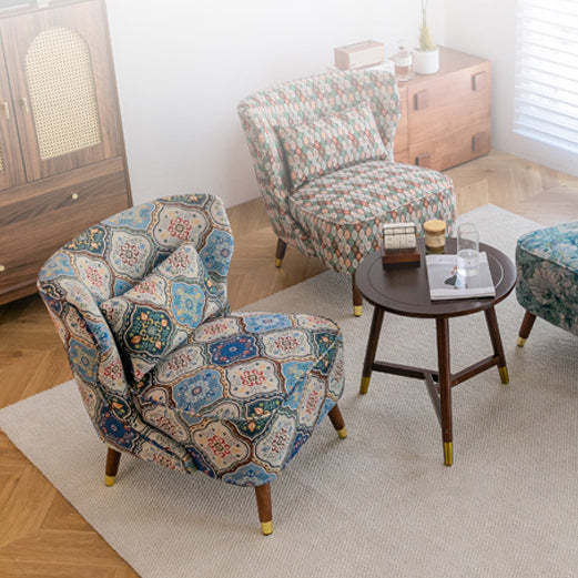 Vintage Wood Accent Chair