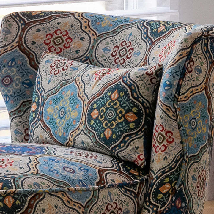 Vintage Wood Accent Chair