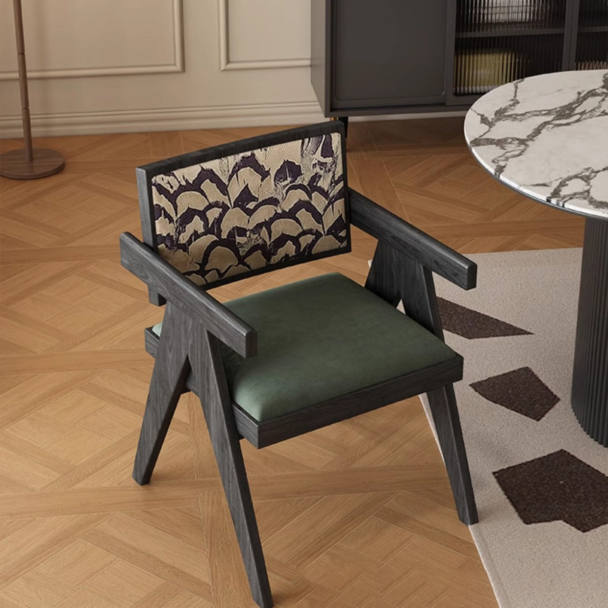 Vintage High-Resilience Wood Dining Chair