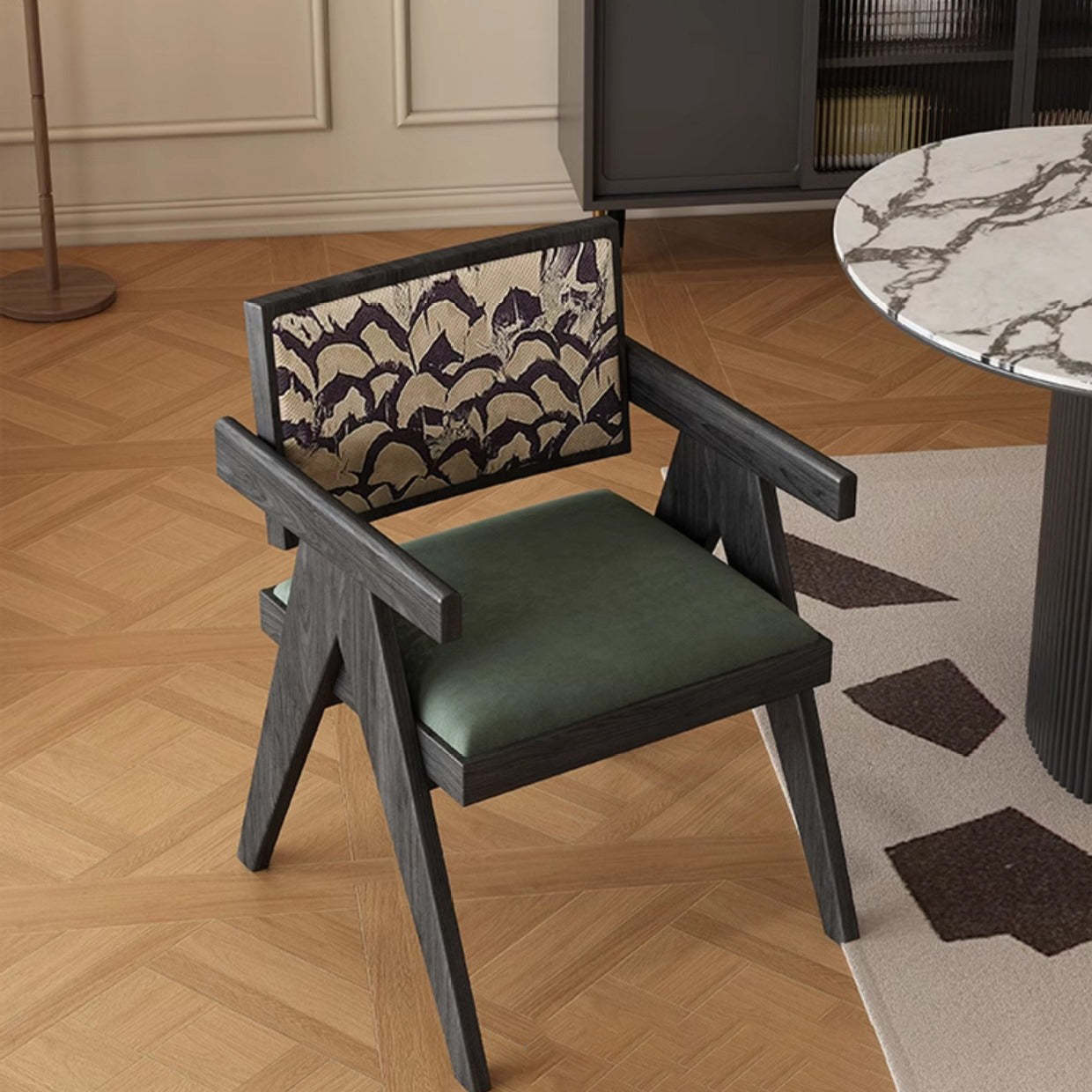 Vintage High-Resilience Wood Dining Chair