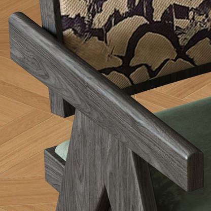 Vintage High-Resilience Wood Dining Chair