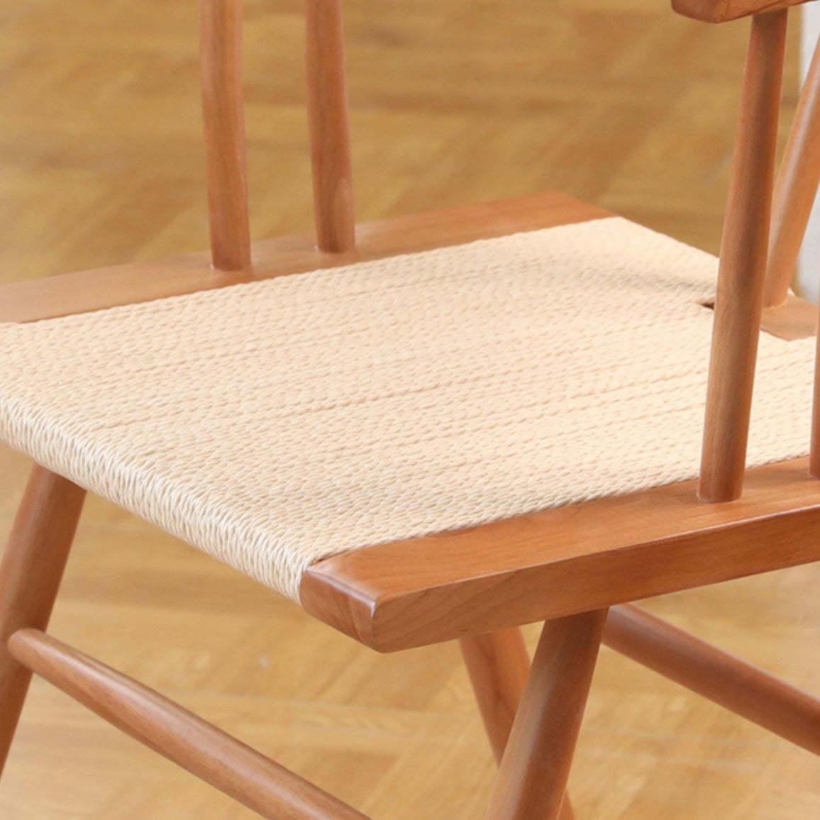 Chinese Wood Rope Dining Chair