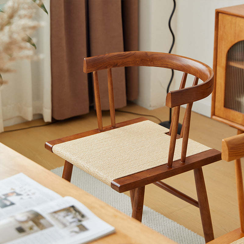 Chinese Wood Rope Dining Chair