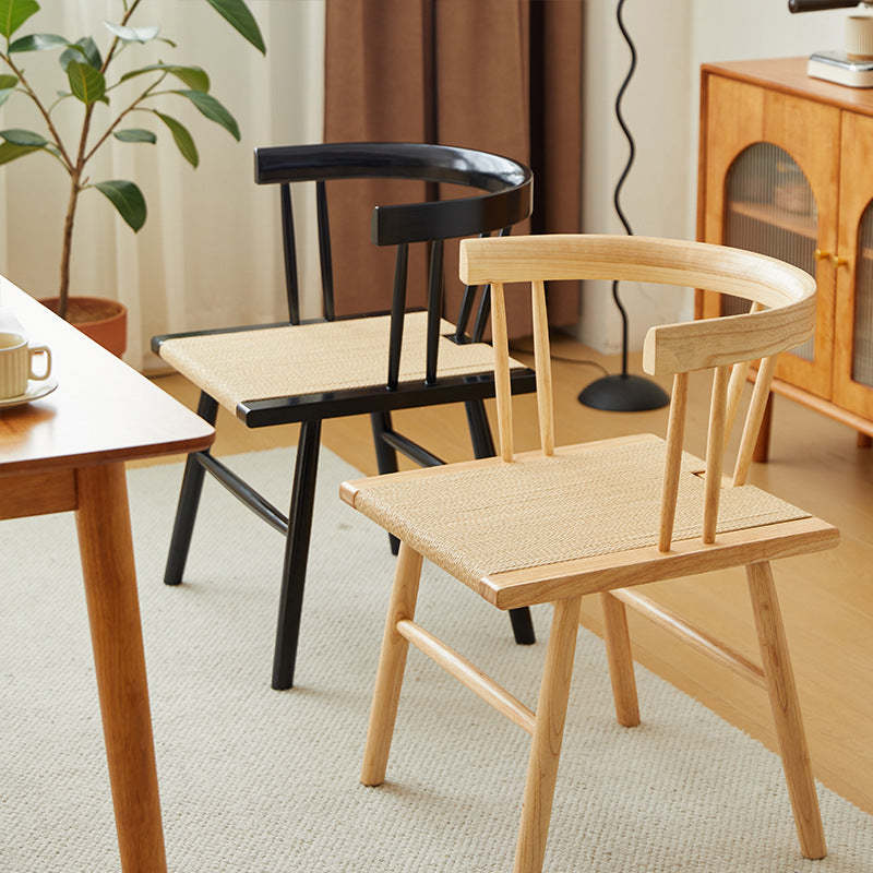 Chinese Wood Rope Dining Chair