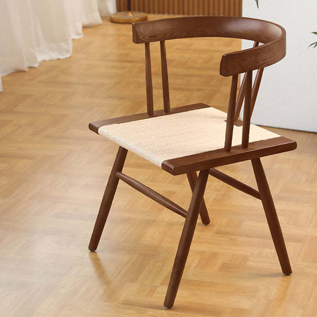 Chinese Wood Rope Dining Chair