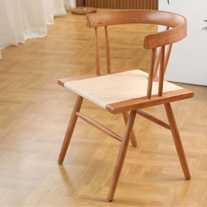 Chinese Wood Rope Dining Chair