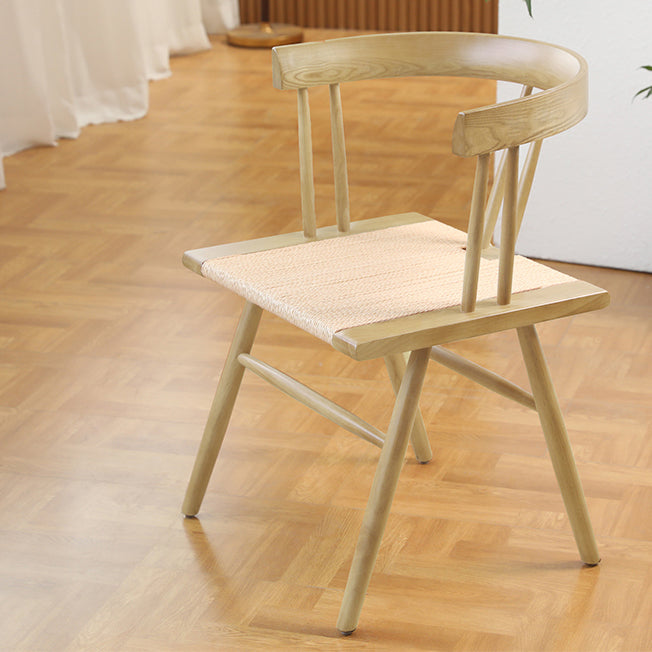 Chinese Wood Rope Dining Chair